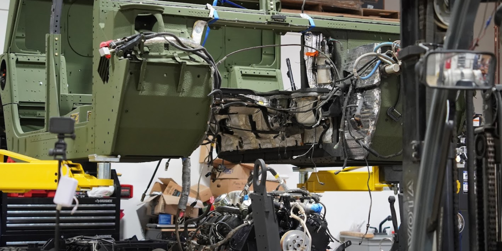 humvee body installation