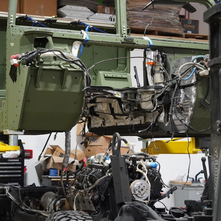 humvee body installation