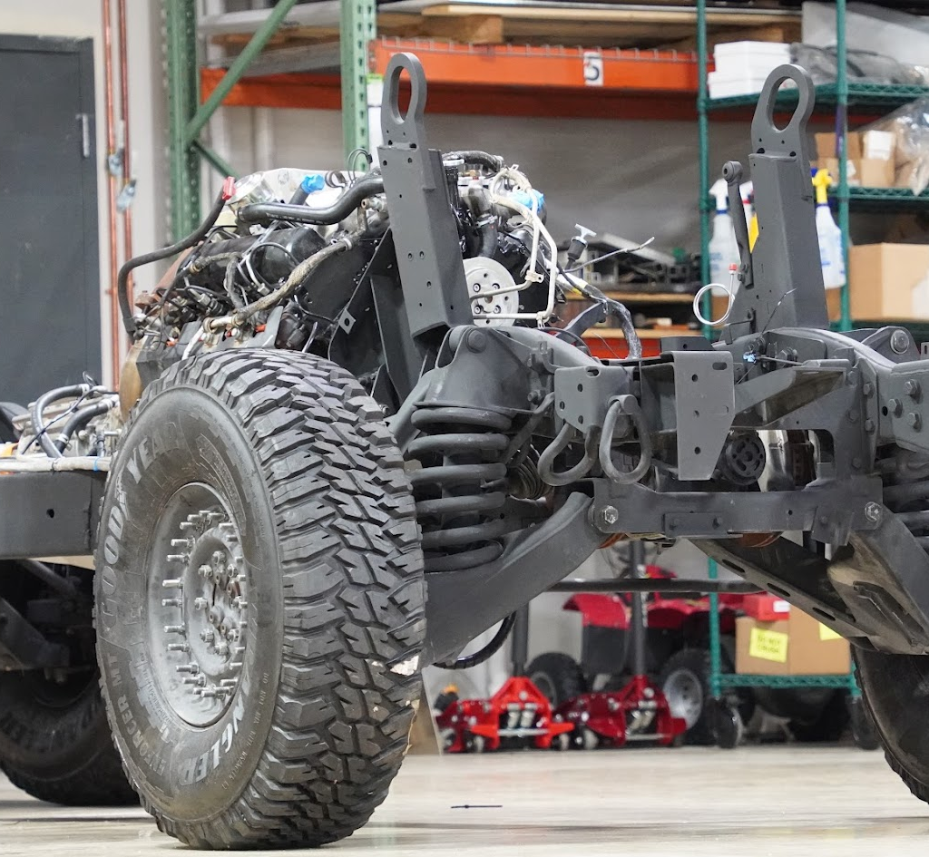 humvee frame with body removed