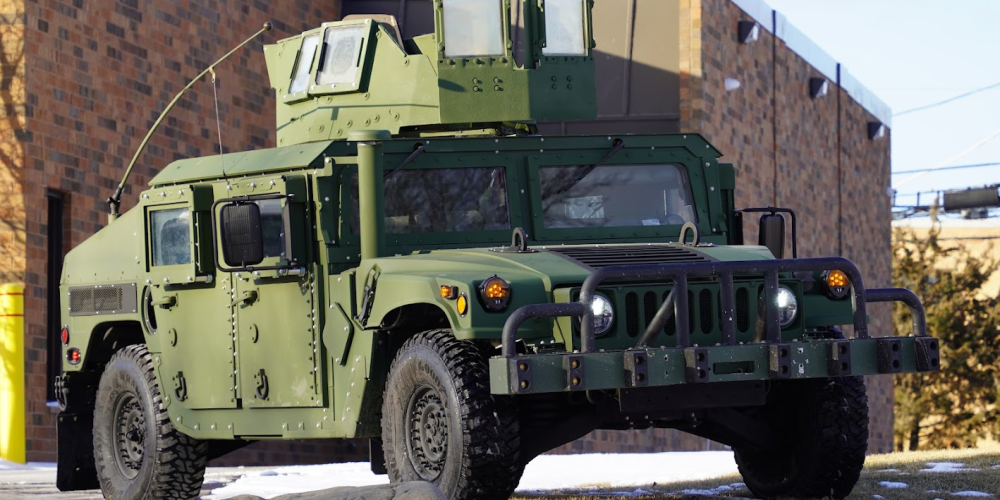 armored m1151 humvee restored at our shop in the chicago suburbs