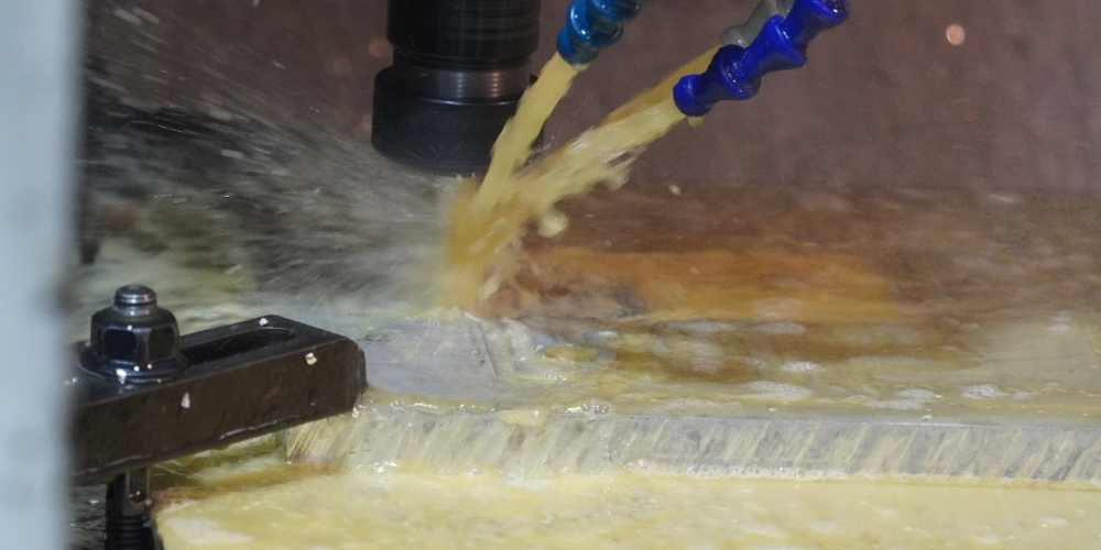 operating our cnc mill in schaumburg to manufacture humvee parts