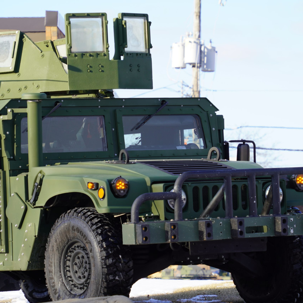 One of our recent Humvee builds.