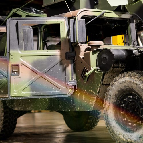 humvee after offroading
